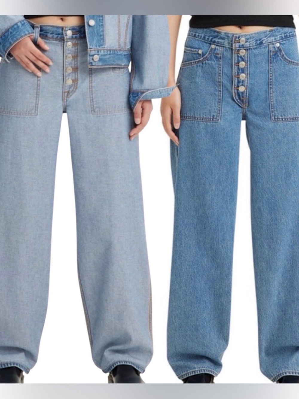 Levi’s Reversible Inside Out Baggy Dad Jeans | Soft As Butter Mid | Size 27